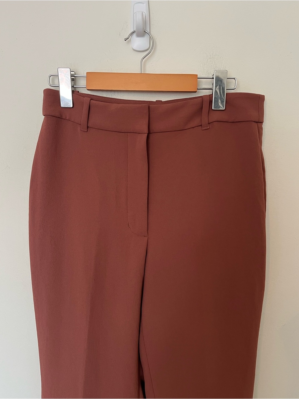 Wilfred Aritzia Cabaret Pant Anise Brown High Rise Flare Size 8 - Picture 5 of 12
